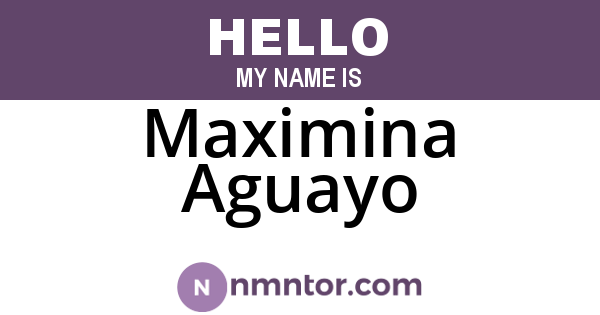 Maximina Aguayo