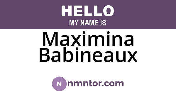 Maximina Babineaux