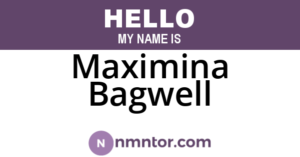 Maximina Bagwell