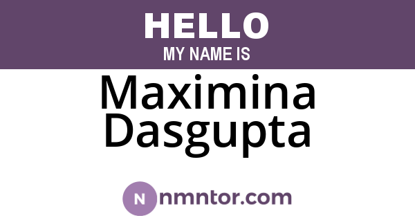 Maximina Dasgupta