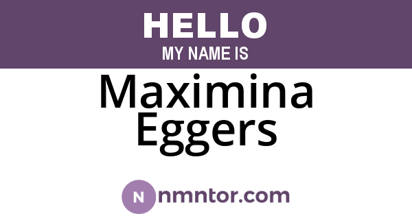 Maximina Eggers