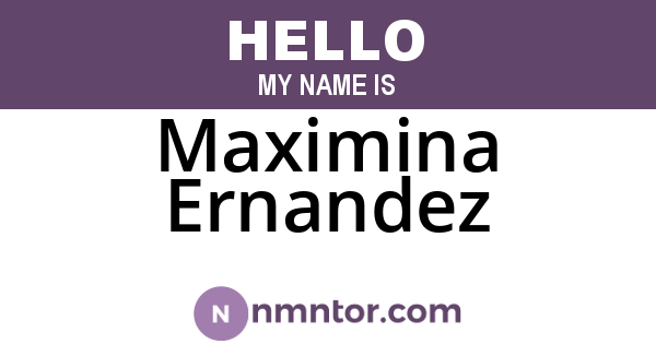 Maximina Ernandez