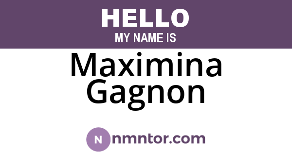 Maximina Gagnon