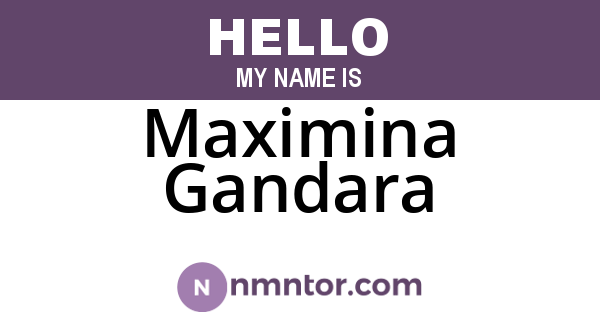 Maximina Gandara