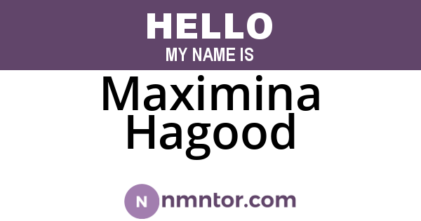 Maximina Hagood