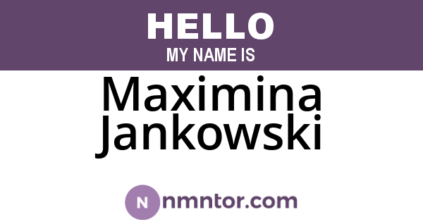 Maximina Jankowski