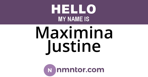 Maximina Justine