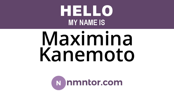 Maximina Kanemoto