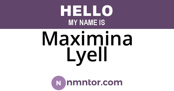 Maximina Lyell