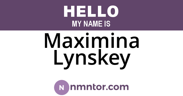 Maximina Lynskey