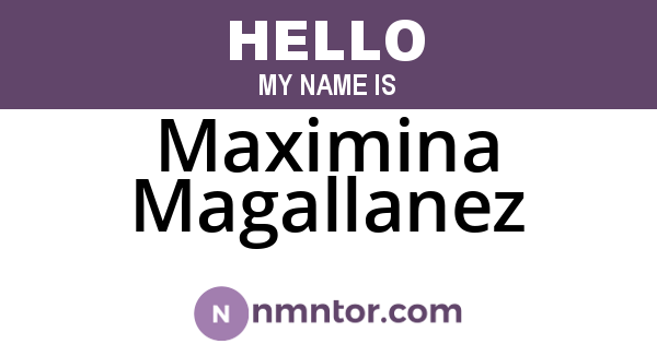 Maximina Magallanez