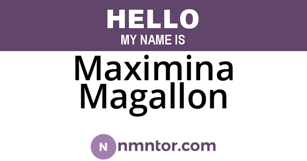 Maximina Magallon