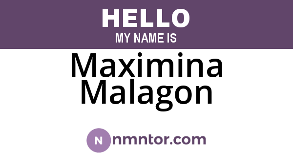 Maximina Malagon