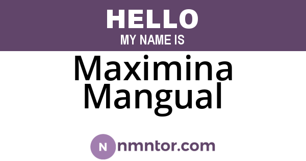 Maximina Mangual