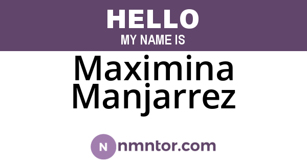Maximina Manjarrez