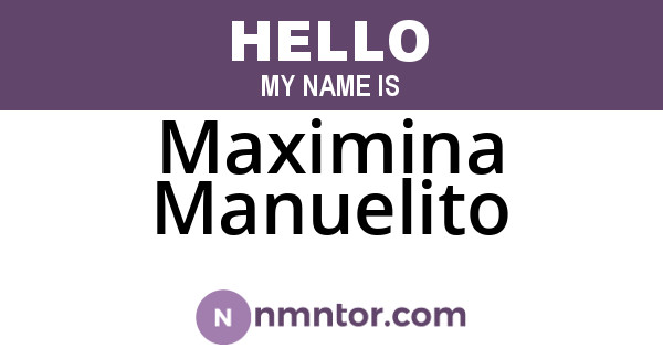 Maximina Manuelito