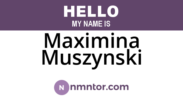 Maximina Muszynski