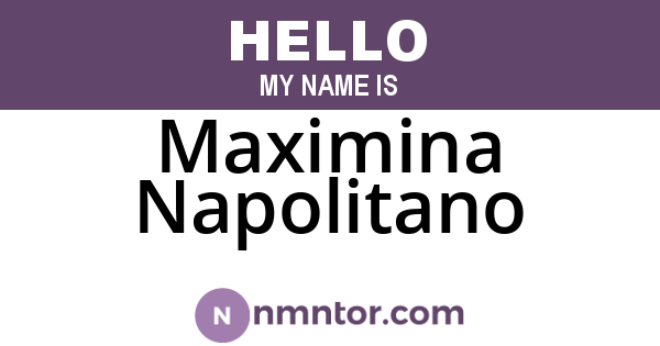 Maximina Napolitano