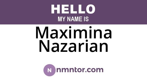 Maximina Nazarian