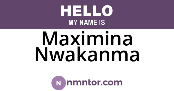 Maximina Nwakanma