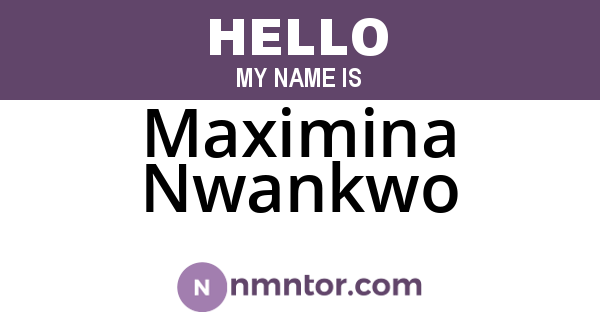 Maximina Nwankwo