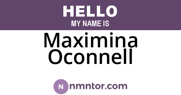 Maximina Oconnell