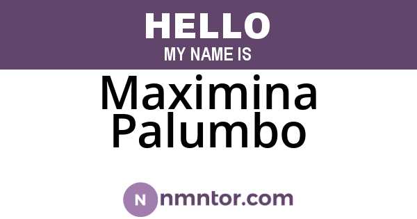 Maximina Palumbo