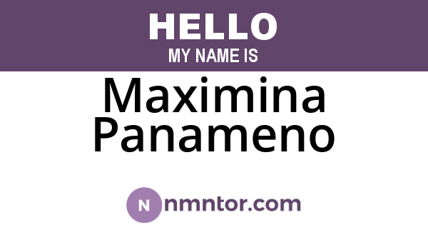 Maximina Panameno