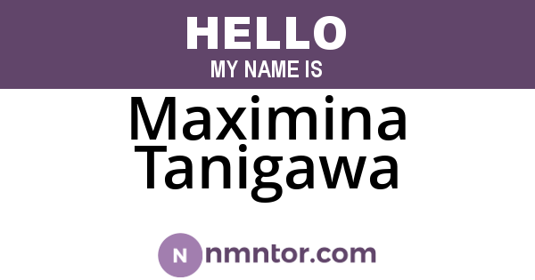 Maximina Tanigawa