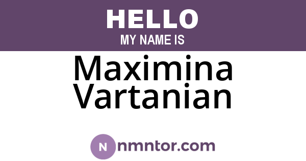 Maximina Vartanian