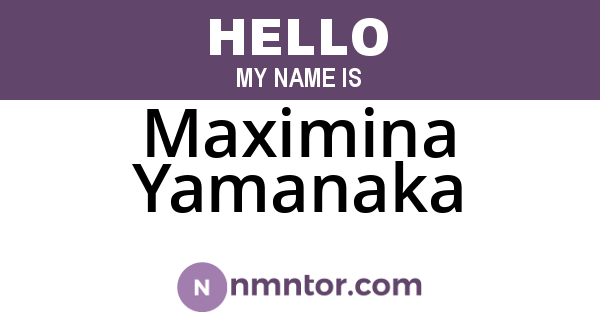 Maximina Yamanaka
