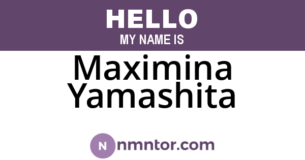 Maximina Yamashita