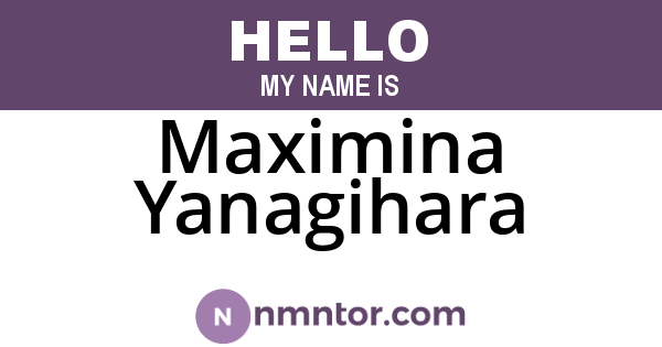 Maximina Yanagihara
