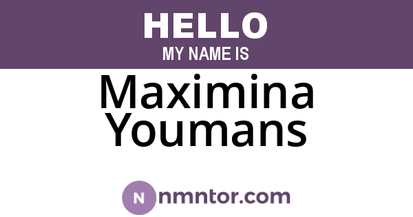 Maximina Youmans
