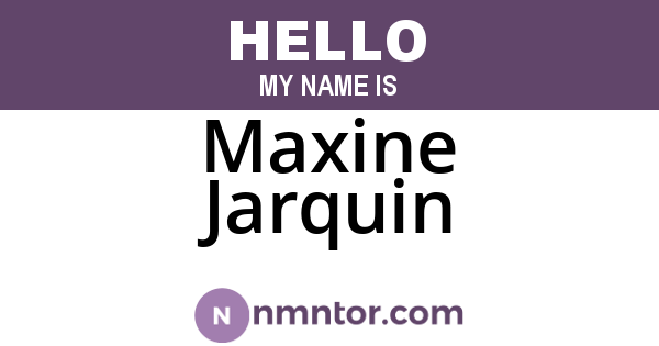 Maxine Jarquin