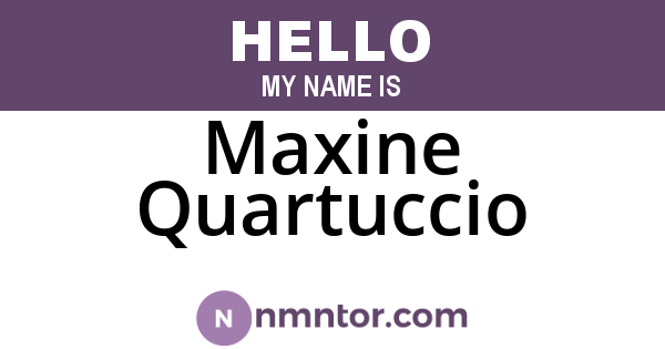 Maxine Quartuccio
