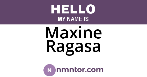Maxine Ragasa
