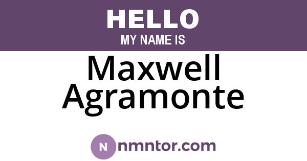 Maxwell Agramonte