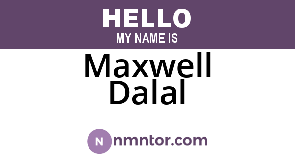 Maxwell Dalal