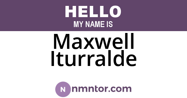 Maxwell Iturralde