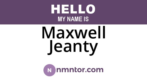 Maxwell Jeanty