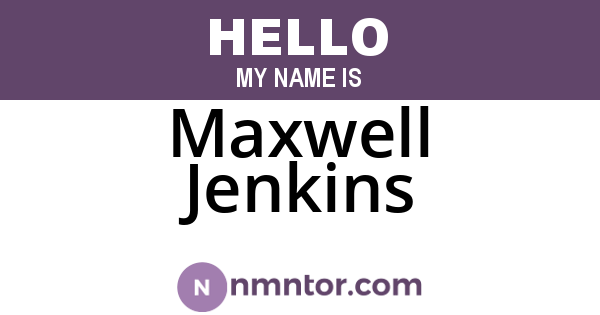 Maxwell Jenkins
