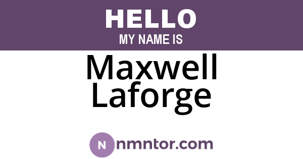 Maxwell Laforge