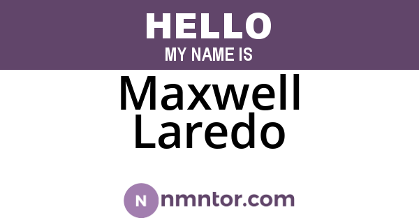 Maxwell Laredo