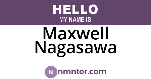 Maxwell Nagasawa