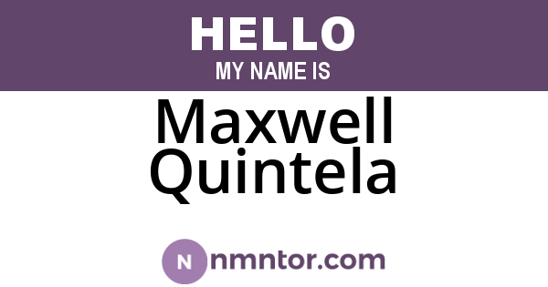 Maxwell Quintela