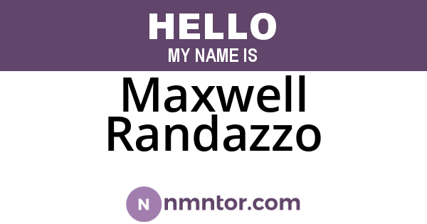 Maxwell Randazzo