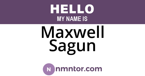 Maxwell Sagun