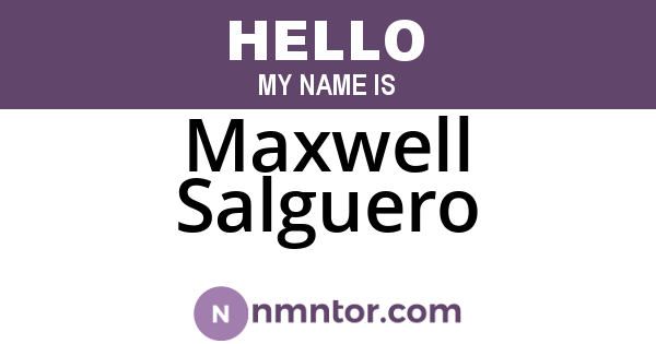 Maxwell Salguero