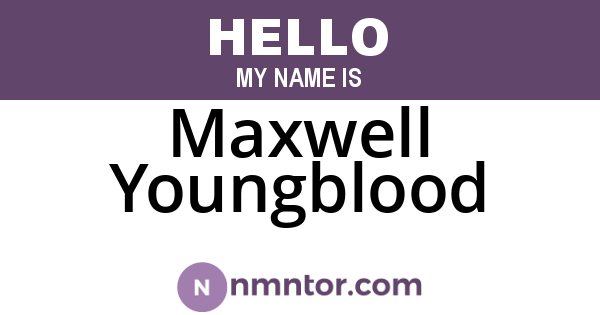 Maxwell Youngblood